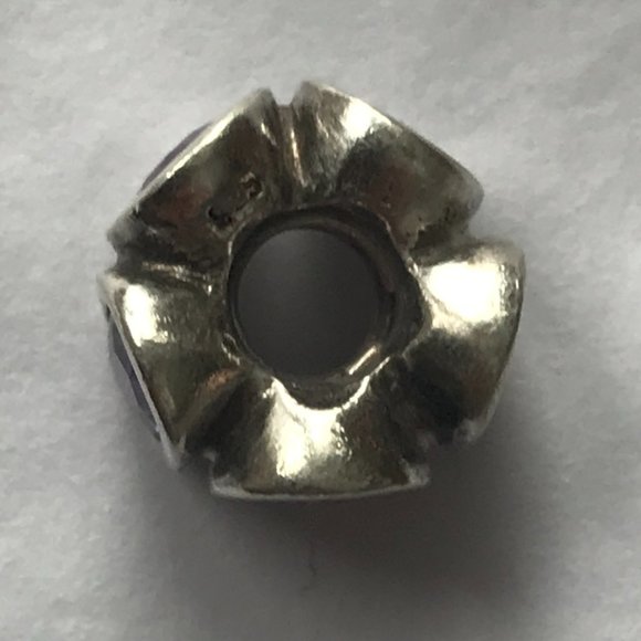 PANDORA Purple Oval Lights Charm - Picture 2 of 4